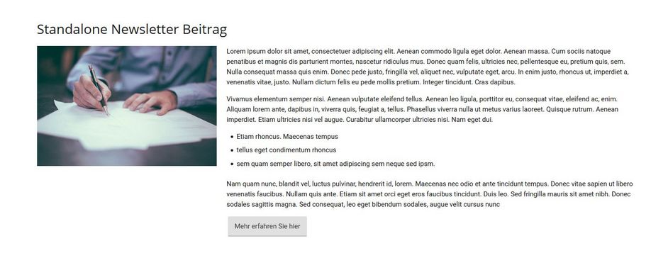 Beispielansicht Beitrag auf Angebotsseite im Portal